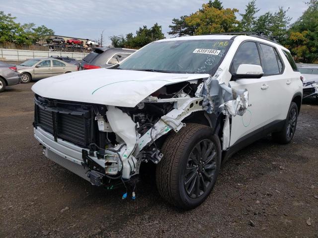 1GNEVJKW1PJ170040 - 2023 CHEVROLET TRAVERSE RS WHITE photo 1