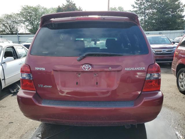 JTEEP21A650085854 - 2005 TOYOTA HIGHLANDER LIMITED RED photo 6