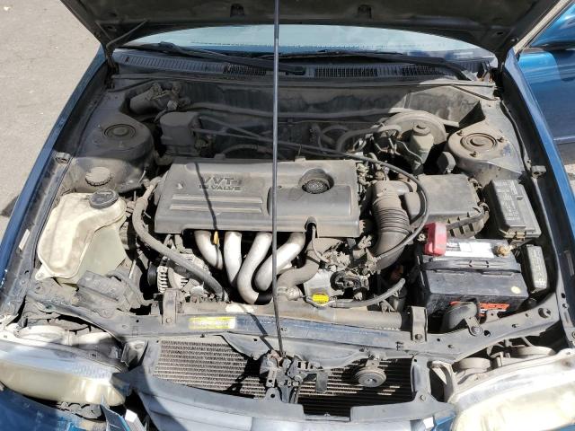 2T1BR12E81C411540 - 2001 TOYOTA COROLLA CE BLUE photo 11