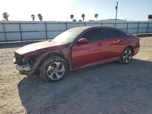 1HGCV1F58JA208938 - 2018 HONDA ACCORD EXL MAROON photo 1