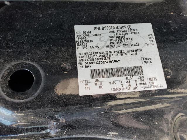 5LMFU275X5LJ01962 - 2005 LINCOLN NAVIGATOR შავი ფოტო 13