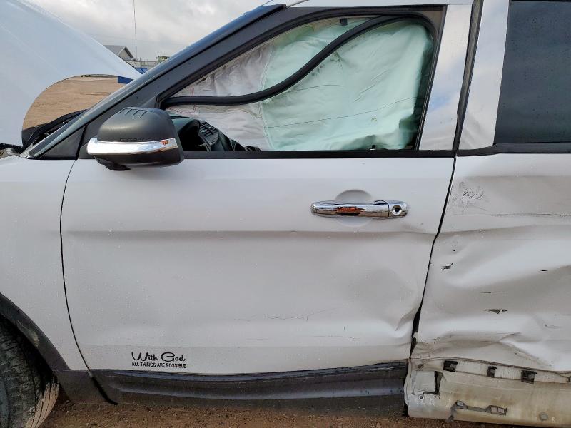 1FM5K7B86DGB16551 - 2013 FORD EXPLORER WHITE photo 7