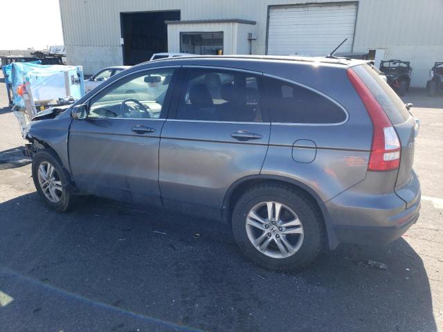 JHLRE4H72BC016528 - 2011 HONDA CR-V EXL GRAY photo 2