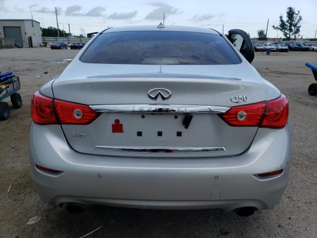 JN1EV7AR8GM343450 - 2016 INFINITI Q50 PREMIUM SILVER photo 6