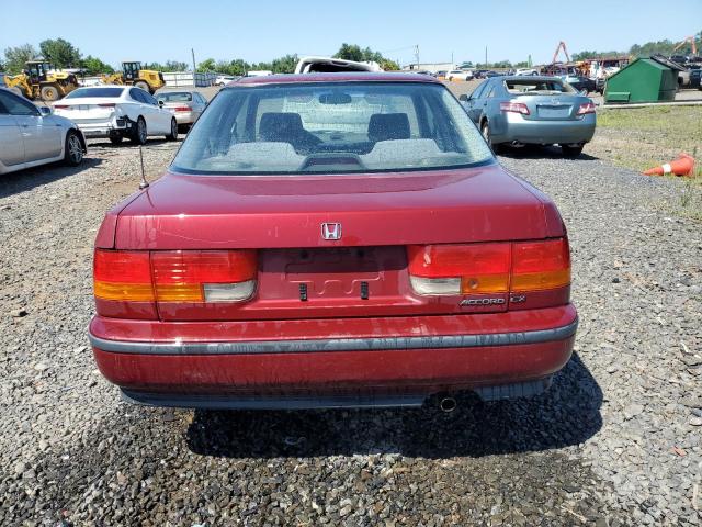 1HGCB7259NA034997 - 1992 HONDA ACCORD LX BURGUNDY photo 6