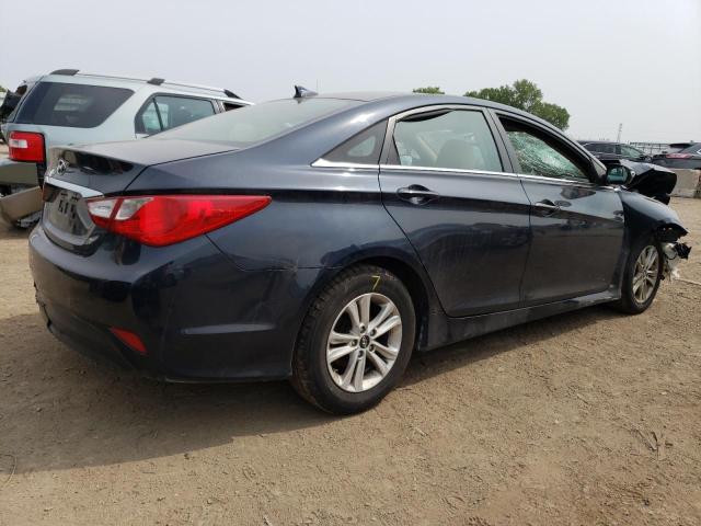 5NPEB4AC0EH822050 - 2014 HYUNDAI SONATA GLS BLUE photo 3