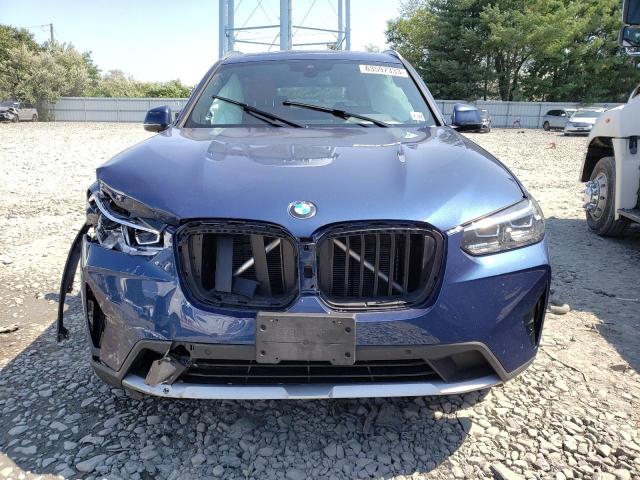 5UX53DP01N9L70126 - 2022 BMW X3 XDRIVE30I BLUE photo 5