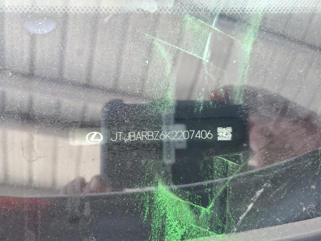 JTJBARBZ6K2207406 - 2019 LEXUS NX 300 BASE თეთრი ფოტო 12