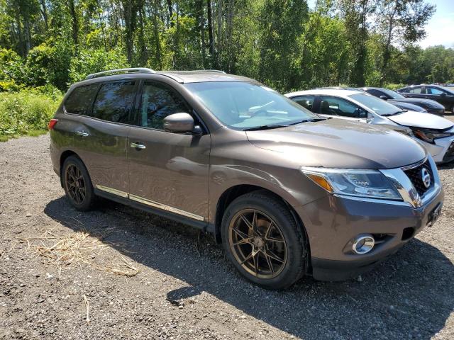 5N1AR2MM9FC682057 - 2015 NISSAN PATHFINDER S BROWN photo 4