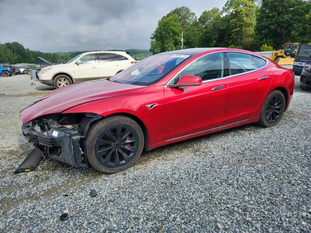 5YJSA1E42JF259793 - 2018 TESLA MODEL S წითელი ფოტო 1