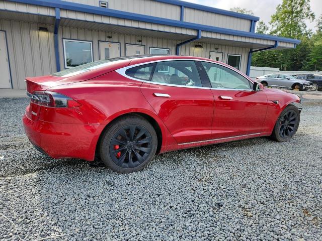 5YJSA1E42JF259793 - 2018 TESLA MODEL S წითელი ფოტო 3