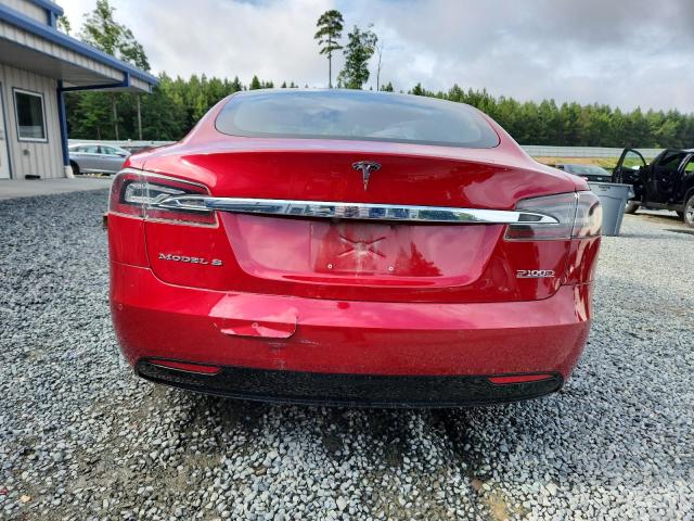 5YJSA1E42JF259793 - 2018 TESLA MODEL S წითელი ფოტო 6