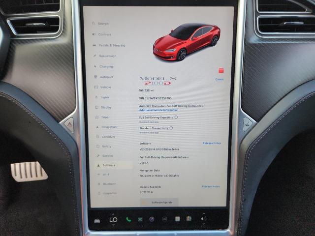 5YJSA1E42JF259793 - 2018 TESLA MODEL S წითელი ფოტო 9