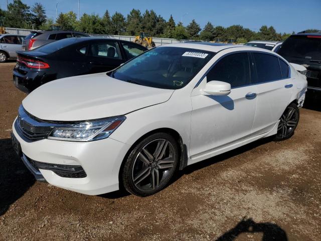 1HGCR3F94HA028546 - 2017 HONDA ACCORD TOURING WHITE photo 1