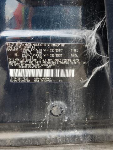 2T3BFREV9JW727165 - 2018 TOYOTA RAV4 LE ლურჯი ფოტო 13