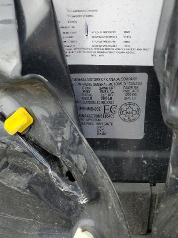 2GNAXUEV9N6118405 - 2022 CHEVROLET EQUINOX LT GRAY photo 13