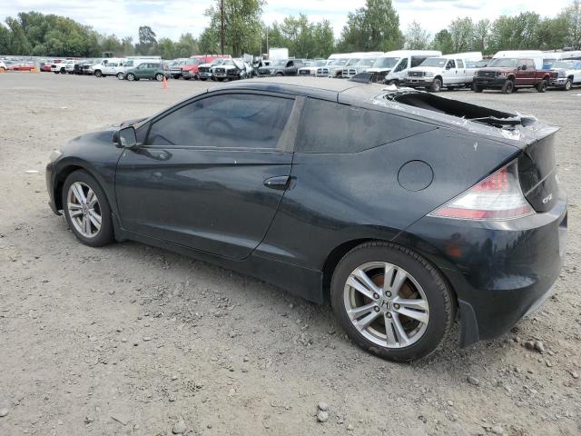 JHMZF1D62BS015163 - 2011 HONDA CR-Z EX BLACK photo 2