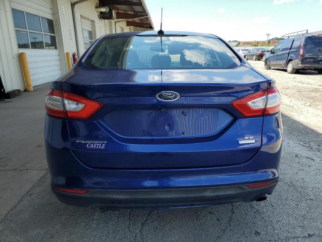 3FA6P0HD1FR167656 - 2015 FORD FUSION SE BLUE photo 6