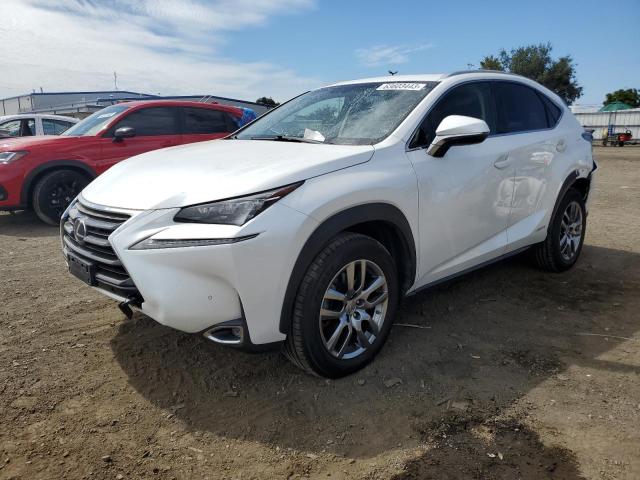 JTJBJRBZ3G2033558 - 2016 LEXUS NX 300H WHITE photo 1