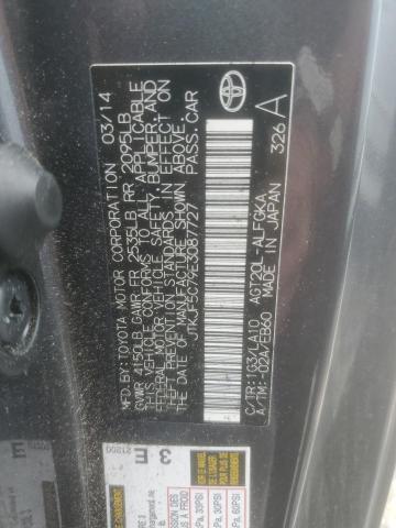 JTKJF5C79E3087727 - 2014 TOYOTA SCION TC შავი ფოტო 12