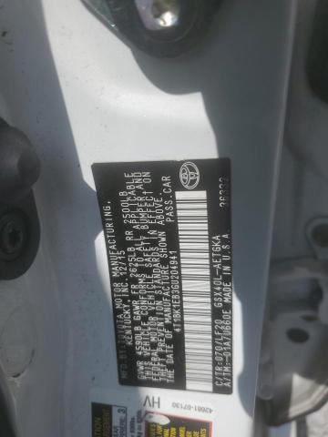 4T1BK1EB3GU204941 - 2016 TOYOTA AVALON XLE თეთრი ფოტო 12