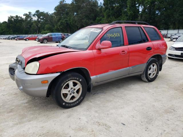 KM8SB12B43U458947 - 2003 HYUNDAI SANTA FE GL RED photo 1