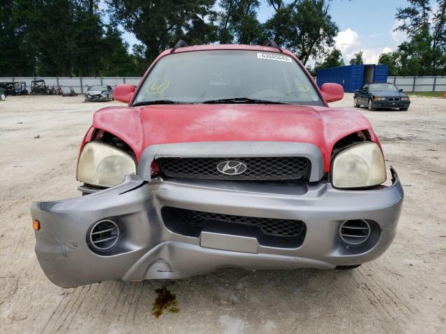 KM8SB12B43U458947 - 2003 HYUNDAI SANTA FE GL RED photo 5