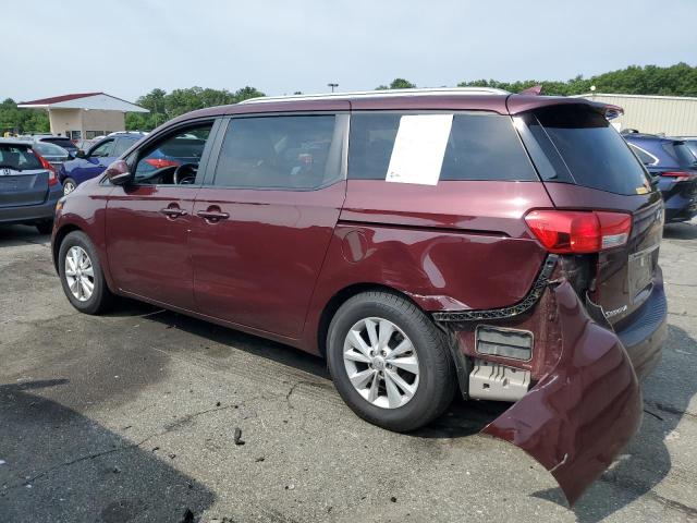 KNDMB5C14G6124101 - 2016 KIA SEDONA LX MAROON photo 2