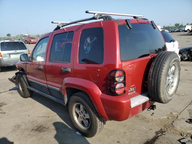 1J4GL38K25W694699 - 2005 JEEP LIBERTY RENEGADE RED photo 2