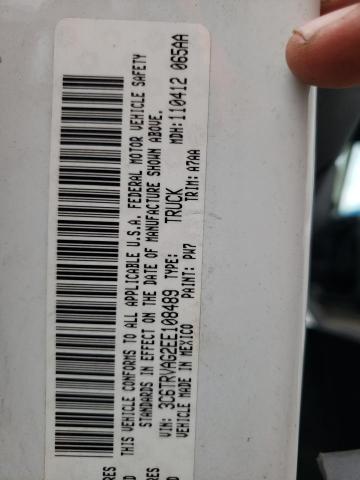 3C6TRVAG2EE108489 - 2014 RAM PROMASTER 1500 STANDARD WHITE photo 13