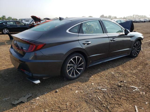 5NPEJ4J21LH029007 - 2020 HYUNDAI SONATA SEL PLUS GRAY photo 3