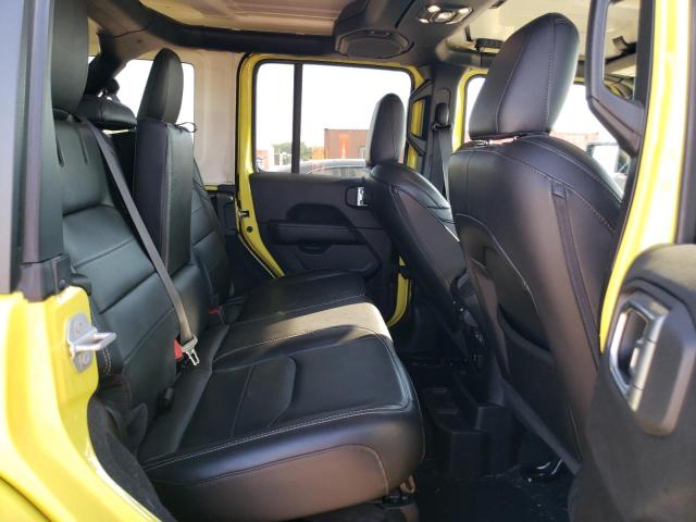 1C4JJXP6XNW278607 - 2022 JEEP WRANGLER U SAHARA 4XE YELLOW photo 10