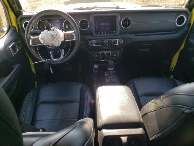 1C4JJXP6XNW278607 - 2022 JEEP WRANGLER U SAHARA 4XE YELLOW photo 8