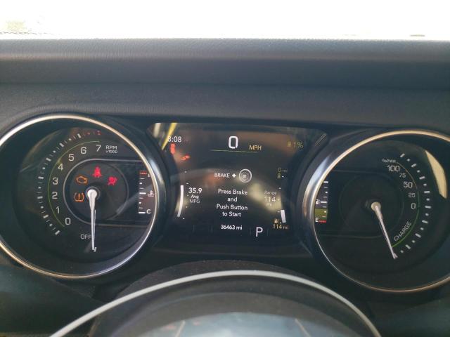 1C4JJXP6XNW278607 - 2022 JEEP WRANGLER U SAHARA 4XE YELLOW photo 9