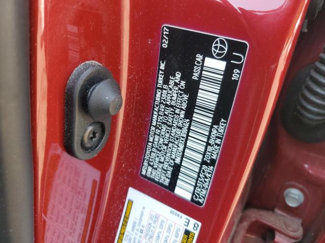 NMTKHMBXXJR004024 - 2018 TOYOTA C-HR XLE أحمر صورة 12