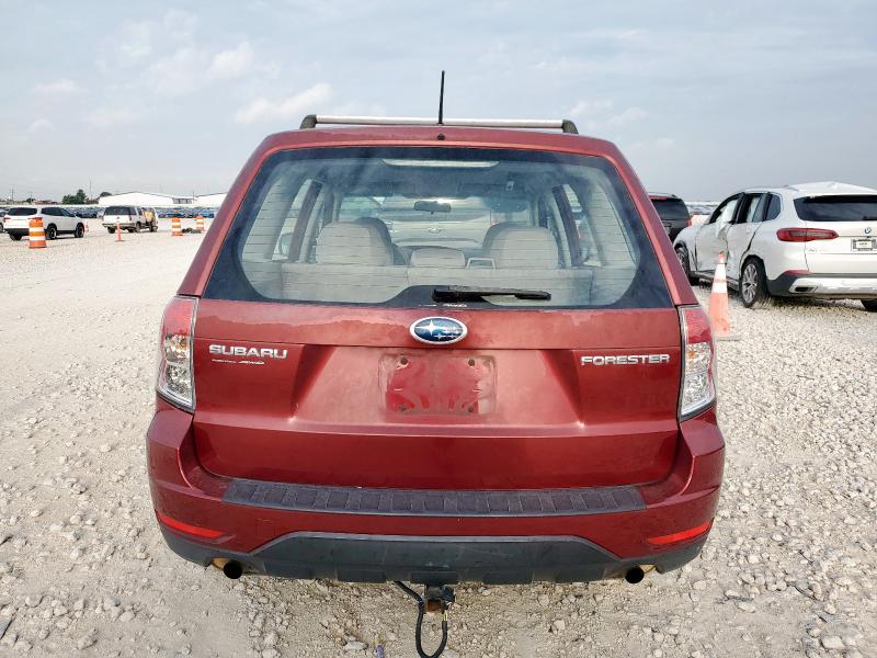 JF2SH6AC6AH700624 - 2010 SUBARU FORESTER 2.5X RED photo 6