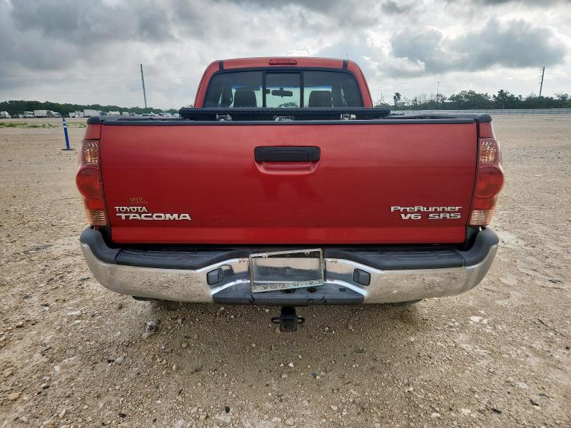 5TETU62N97Z383802 - 2007 TOYOTA TACOMA PRERUNNER ACCESS CAB RED photo 6