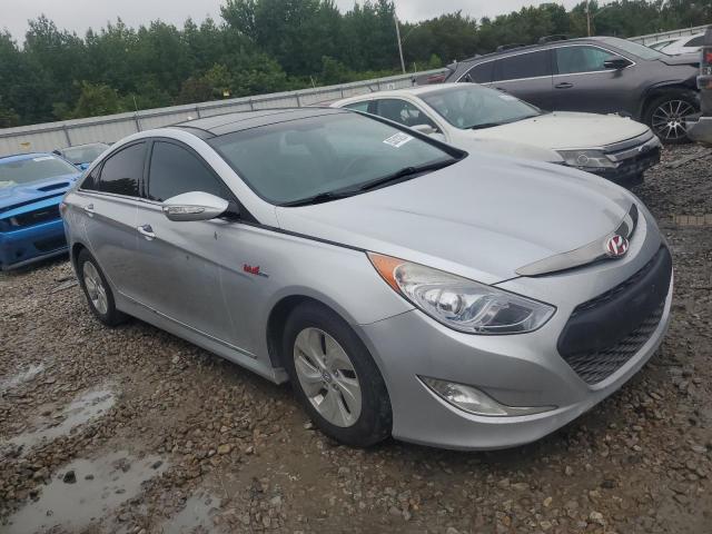 KMHEC4A48FA135490 - 2015 HYUNDAI SONATA HYBRID SILVER photo 4