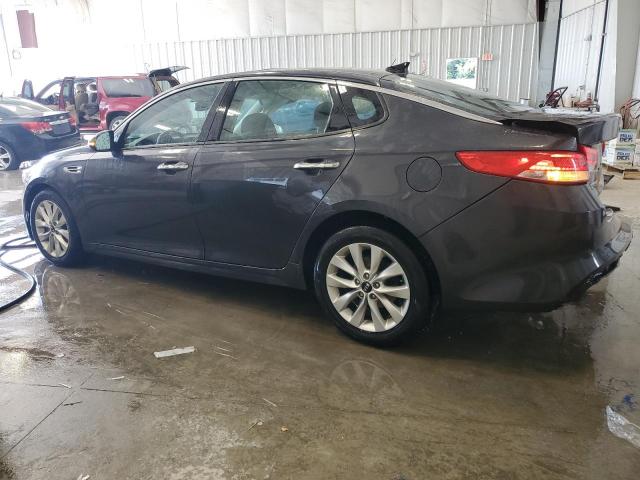 5XXGU4L3XJG231942 - 2018 KIA OPTIMA EX GRAY photo 2