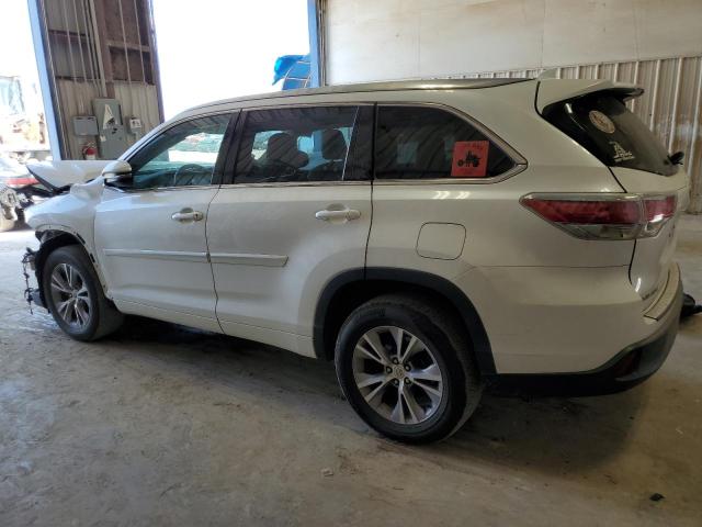 5TDKKRFH3FS046058 - 2015 TOYOTA HIGHLANDER XLE WHITE photo 2
