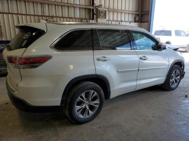 5TDKKRFH3FS046058 - 2015 TOYOTA HIGHLANDER XLE WHITE photo 3