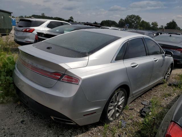 3LN6L2GK6ER820994 - 2014 LINCOLN MKZ SILVER photo 3