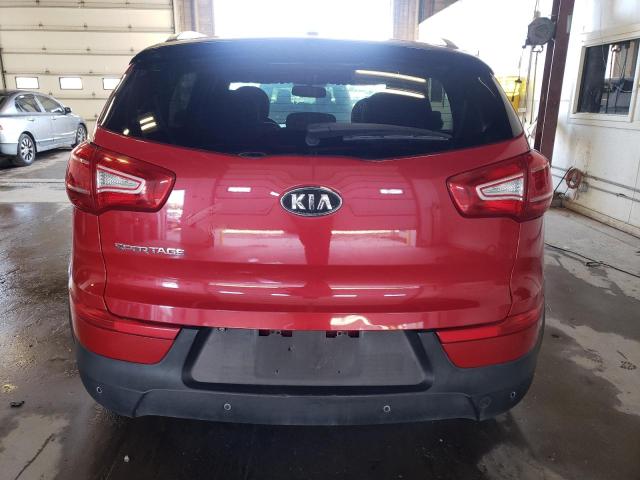 KNDPB3A21C7252040 - 2012 KIA SPORTAGE BASE RED photo 6