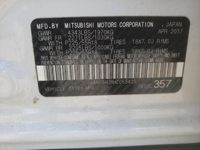 JA4AP3AU8HZ053405 - 2017 MITSUBISHI OUTLANDER ES Ağ foto 13