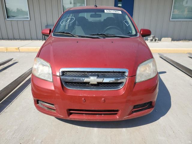 KL1TD5DE2BB138335 - 2011 CHEVROLET AVEO LS RED photo 5