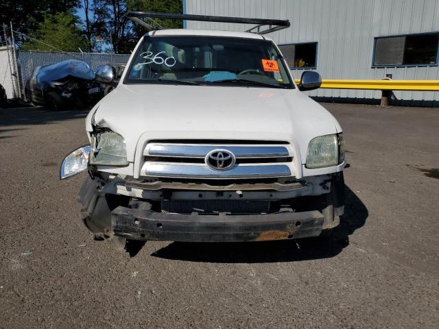 5TBRN34184S448365 - 2004 TOYOTA TUNDRA ACCESS CAB SR5 WHITE photo 5