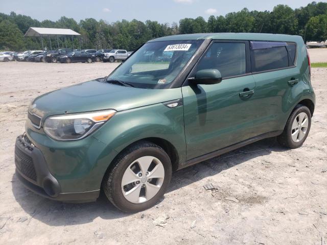 KNDJN2A26E7009124 - 2014 KIA SOUL GREEN photo 1