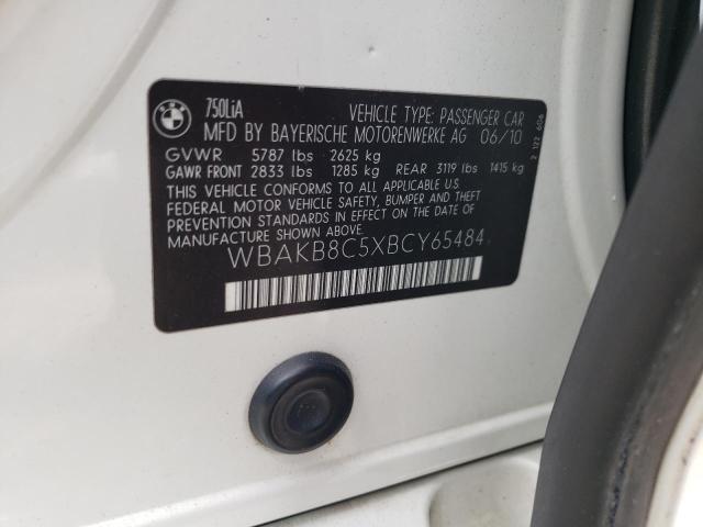 WBAKB8C5XBCY65484 - 2011 BMW UK LI თეთრი ფოტო 12