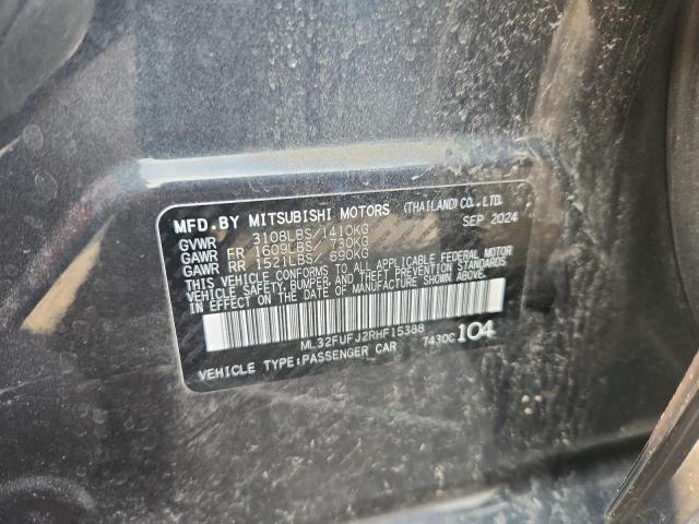 ML32FUFJ2RHF15388 - 2024 MITSUBISHI MIRAGE G4 ES GRAY photo 12