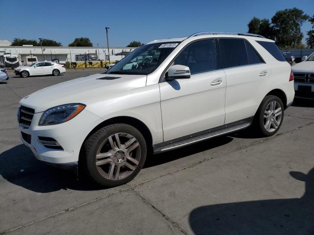 4JGDA5HB5EA370620 - 2014 MERCEDES-BENZ ML 350 4MATIC WHITE photo 1